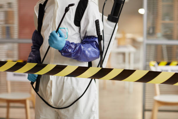 Professional Biohazard Cleanup technician working in Burlington, OH